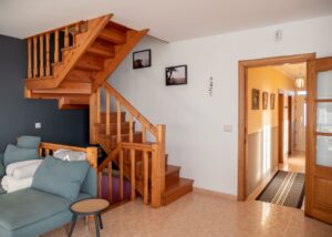 Treppe ins Unter- und Obergeschoss
